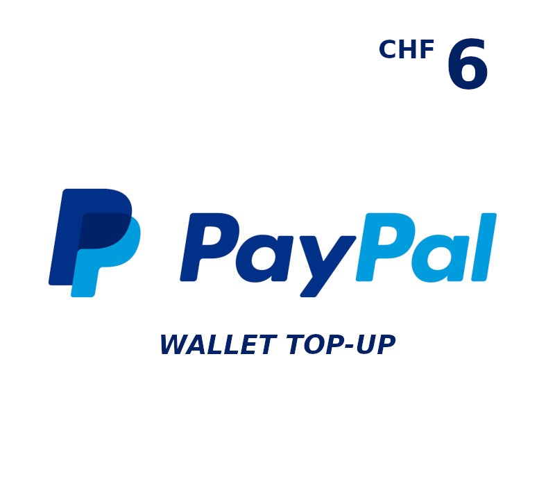 

PayPal Wallet CHF 6 Top Up