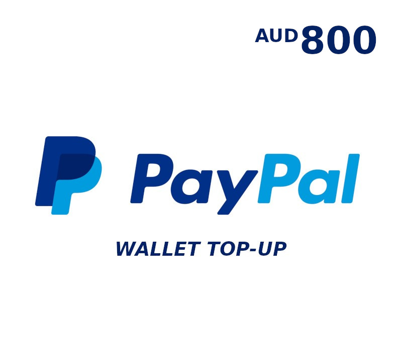 PayPal Wallet AUD 800 Top Up