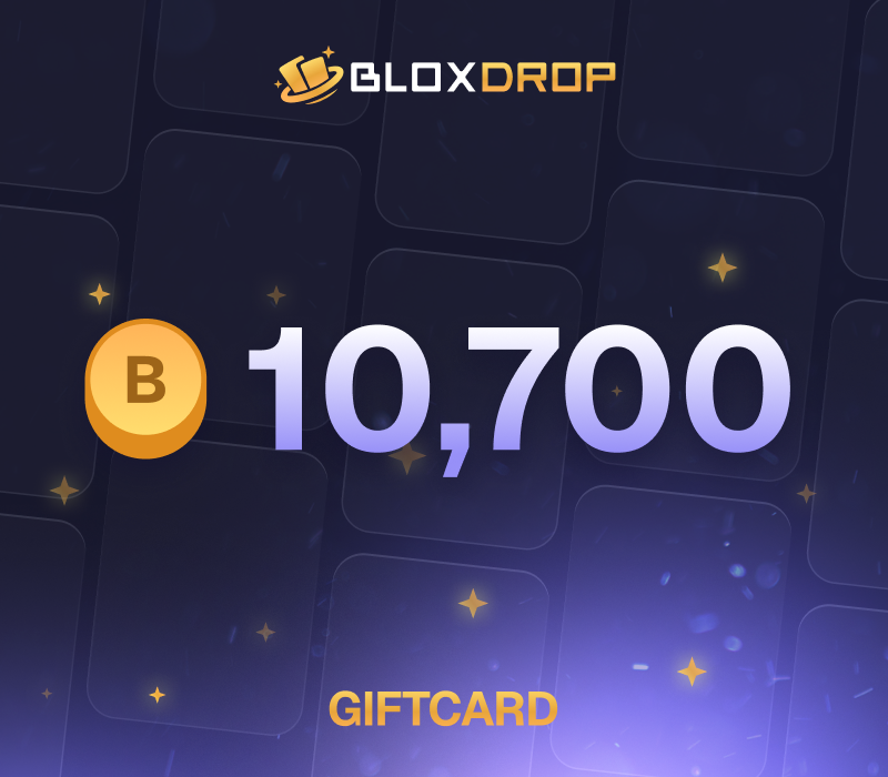 

BloxDrop 10,700 Coins Gift Card