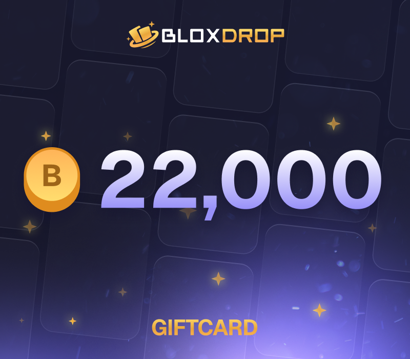 

BloxDrop 22,000 Coins Gift Card
