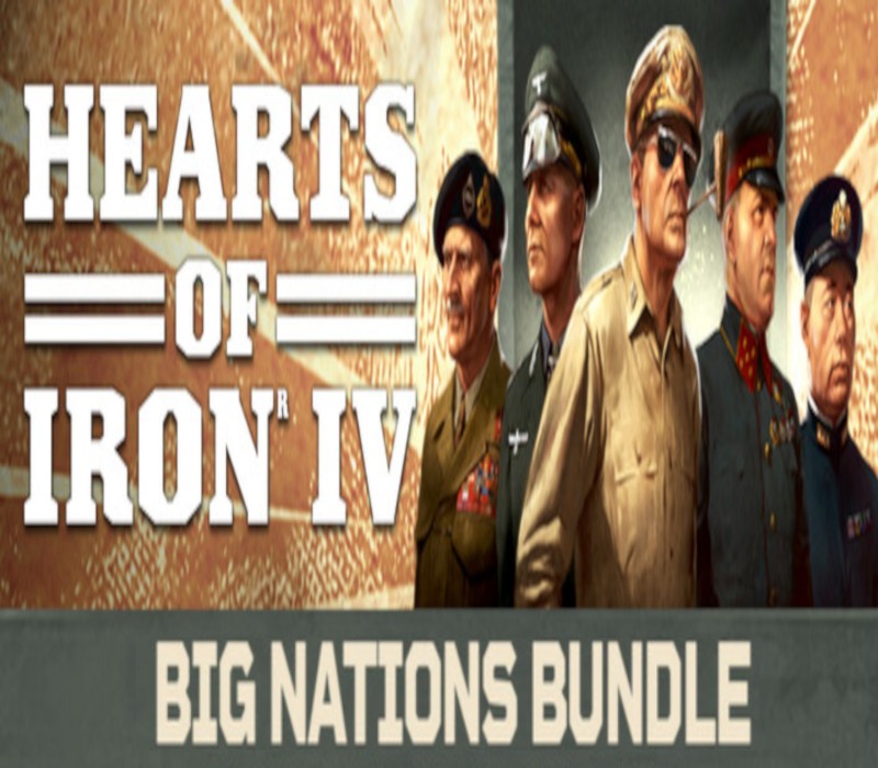 

Hearts of Iron IV: Big Nations Bundle PC Steam CD Key