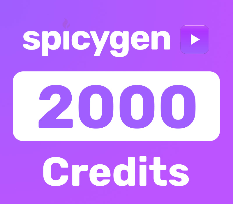 

SpicyGen.ai - 2000 Credits Gift Card