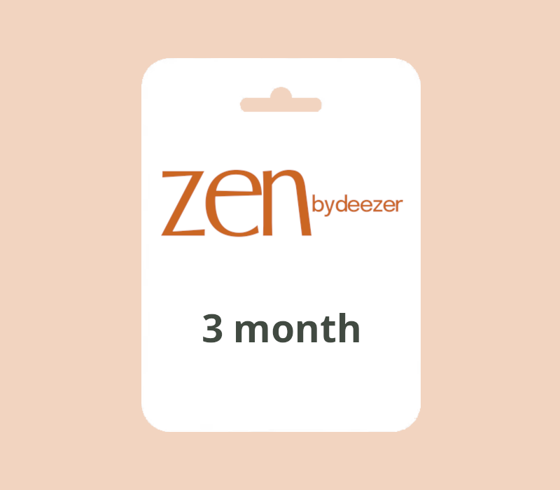 Zen By Deezer 3 Hónap Előfizetés FR