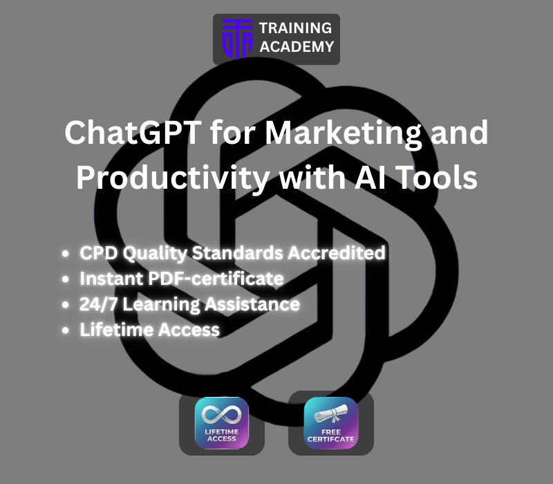 

ChatGPT for Marketing and Productivity with AI Tools Course Online Training Academy