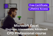 Microsoft Excel - Beginner, intermediate & Advanced - CPD Professional Course Online Training Academy screenshot 1