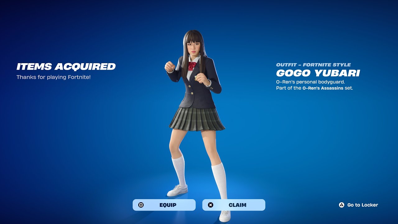 Fortnite - Gogo Yubari Skin DLC PC Epic Games CD Key (valid untill December 2025)