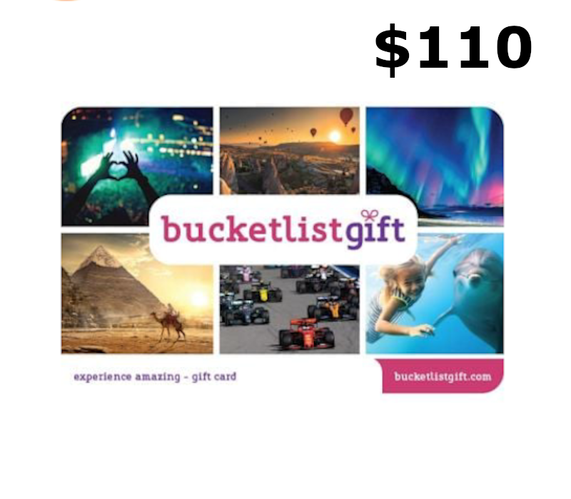 

BucketlistGift USD 110 Gift Card US
