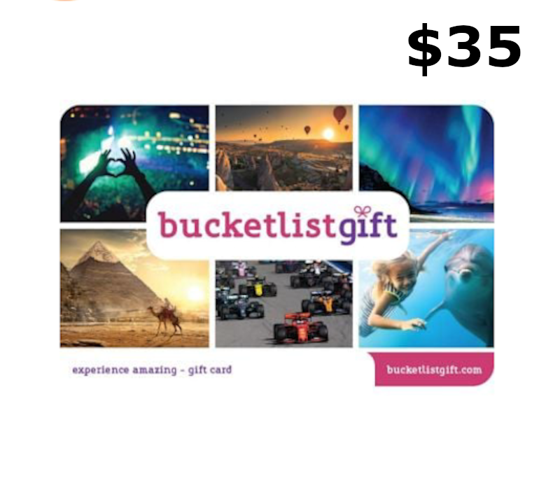 

BucketlistGift USD 35 Gift Card US