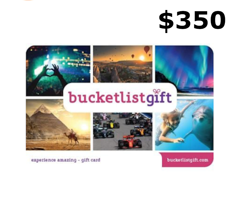 

BucketlistGift USD 350 Gift Card US