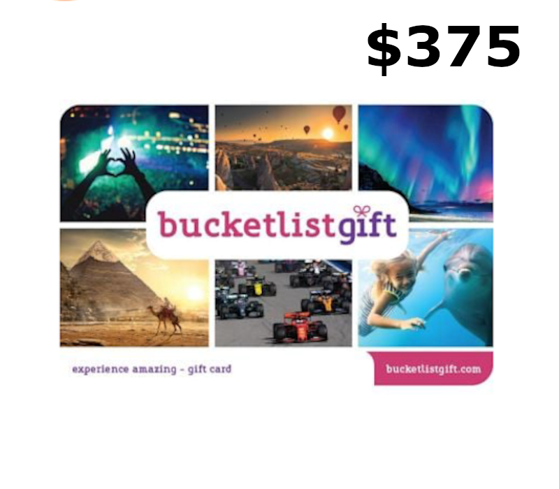 

BucketlistGift USD 375 Gift Card US