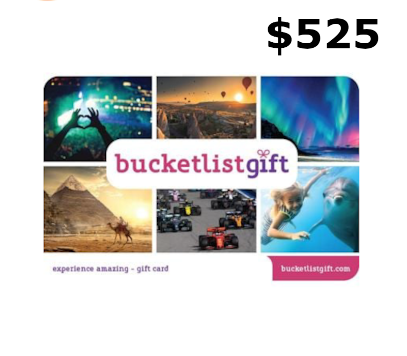 

BucketlistGift USD 525 Gift Card US