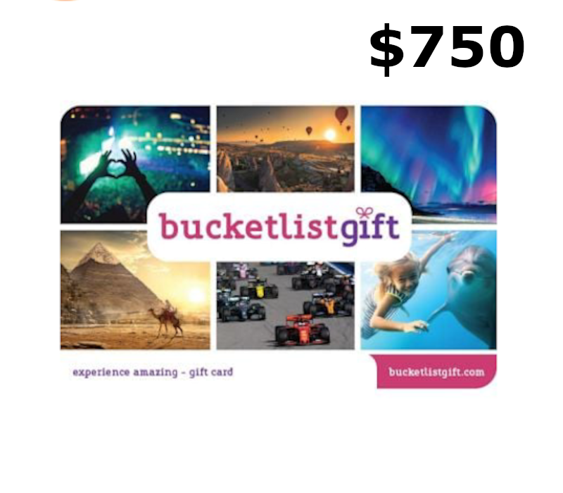 

BucketlistGift USD 750 Gift Card US