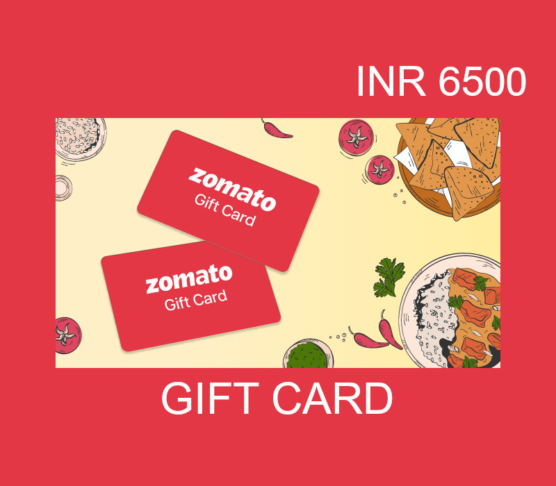 

Zomato INR 6500 Gift Card IN