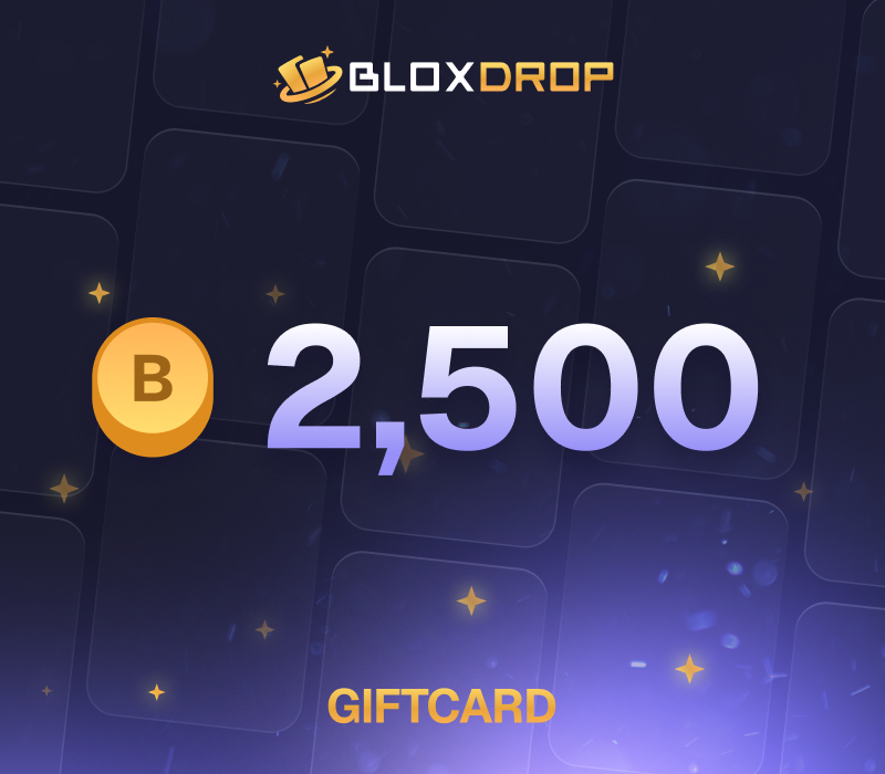

BloxDrop 2,500 Coins Gift Card
