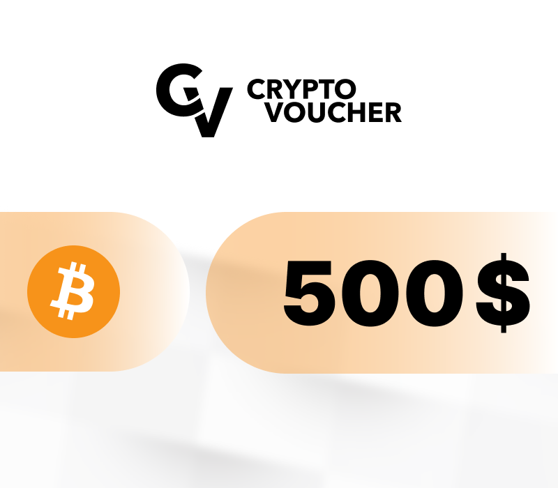 

Crypto Voucher (BTC) USD 500 Gift Card