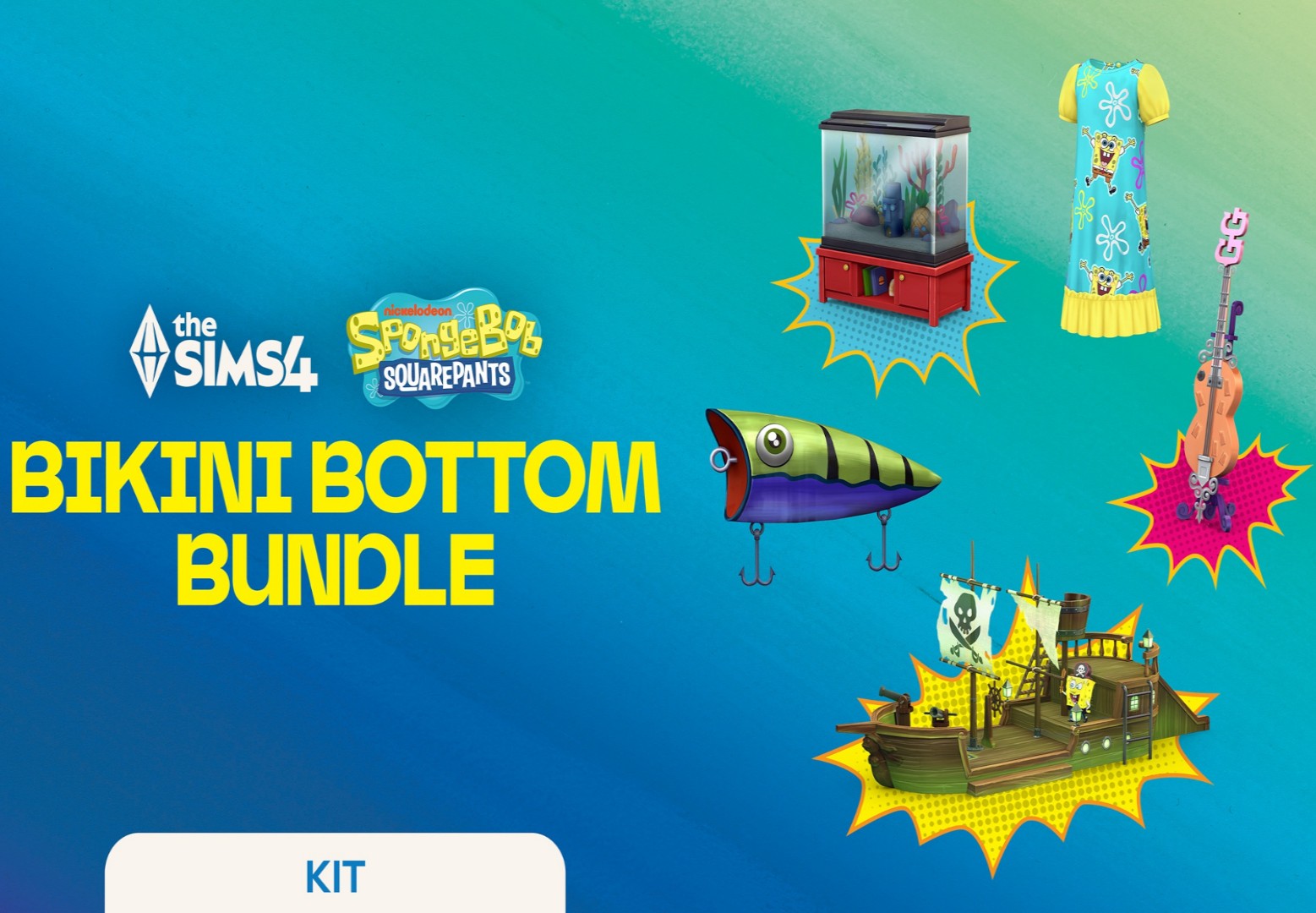 The Sims 4 - SpongeBob Bikini Bottom Bundle DLC XBOX One / Xbox Series X|S CD Key screenshot 1