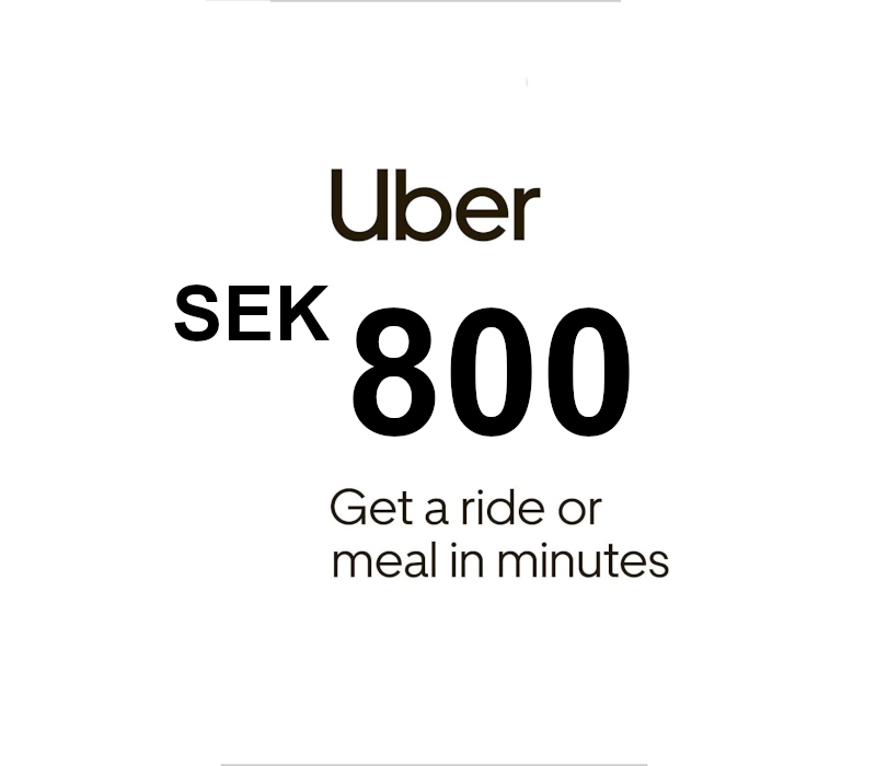 

Uber SEK 800 Gift Card SE