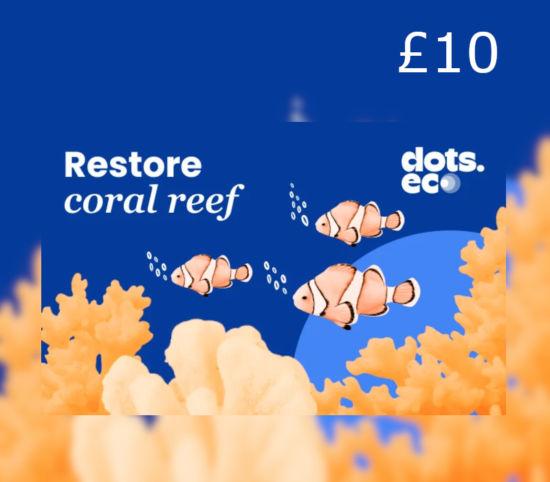 

Dots.eco - Restore Coral Reef GBP 10 Gift Card UK
