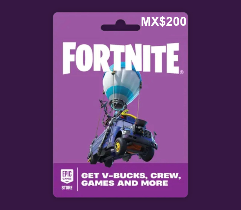 

Fortnite MXN 200 PC Epic Games Gift Card MX