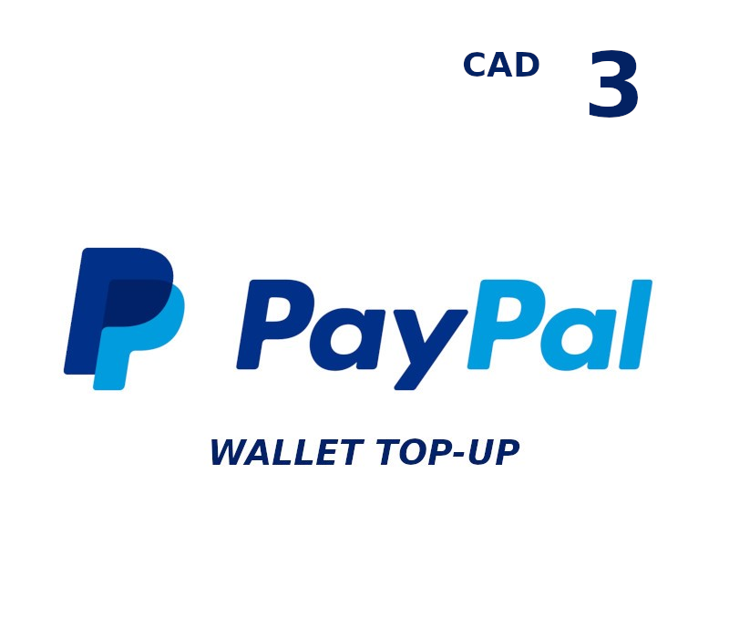 

PayPal Wallet CAD 3 Top Up