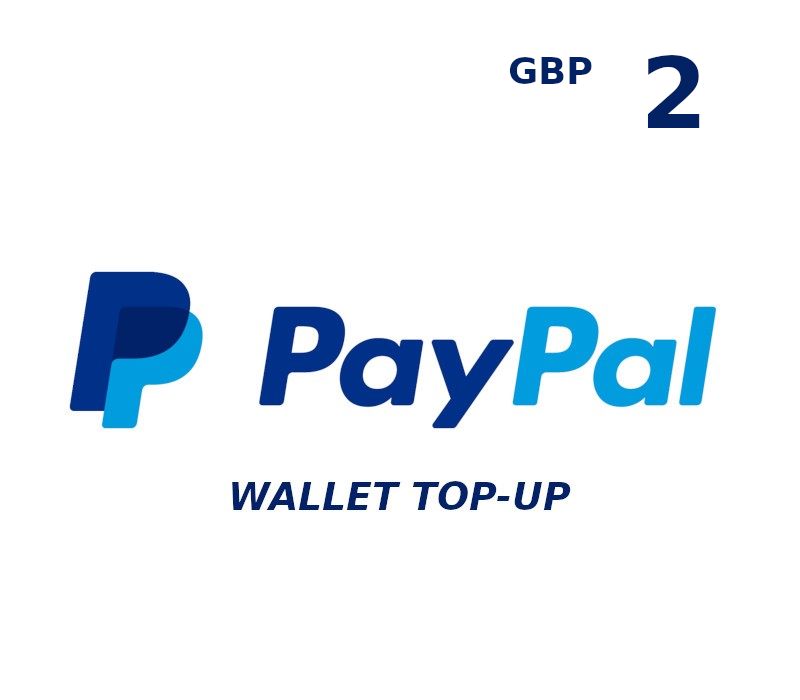 

PayPal Wallet 2 GBP Top Up