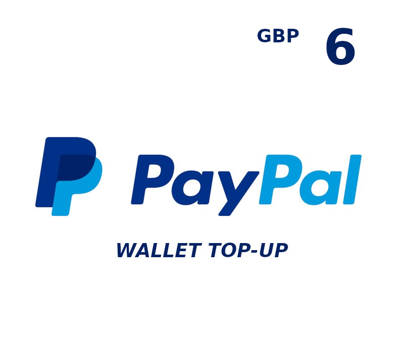 

PayPal Wallet 6 GBP Top Up