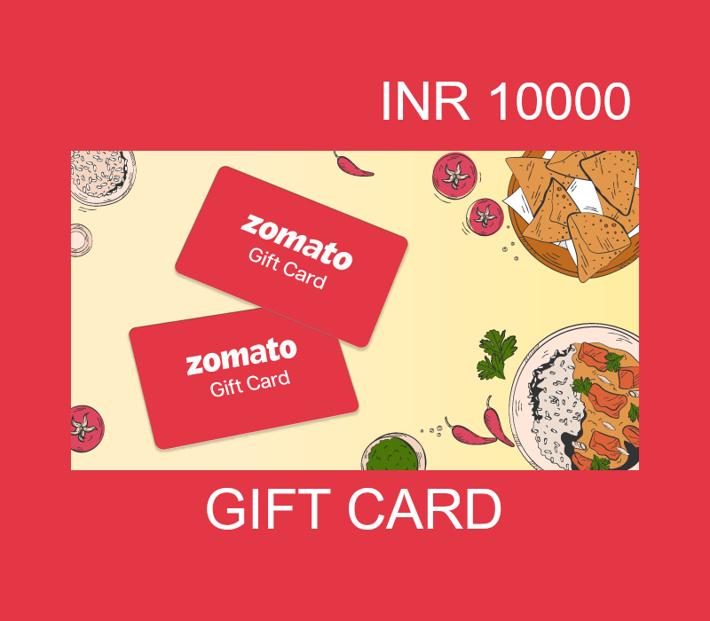 

Zomato INR 10000 Gift Card IN