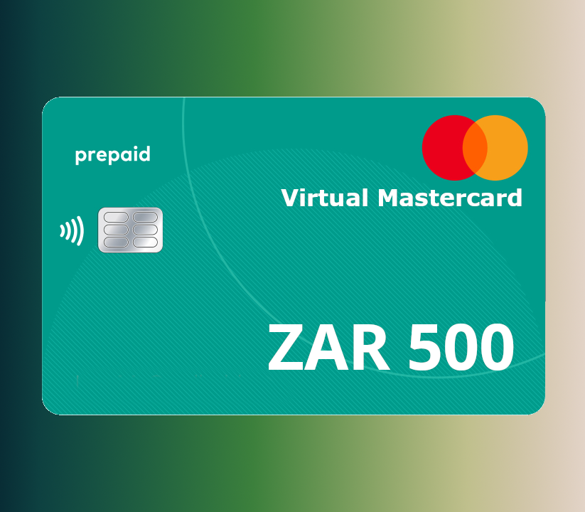 

Prepaid Virtual Mastercard ZAR 500 ZA