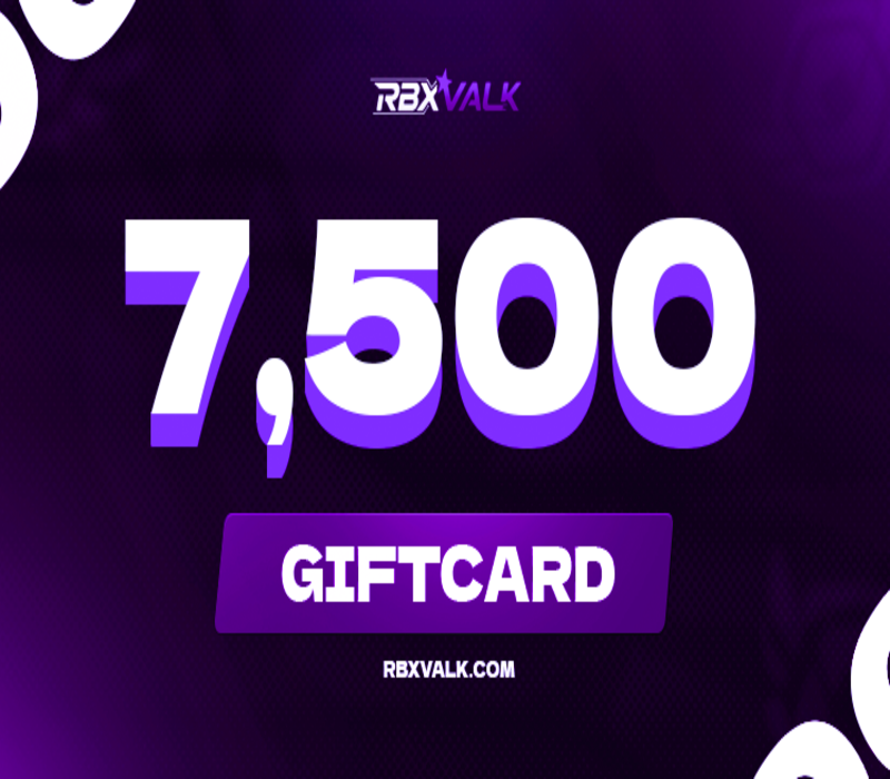 

Rbxvalk.com 7500 Balance Gift Card