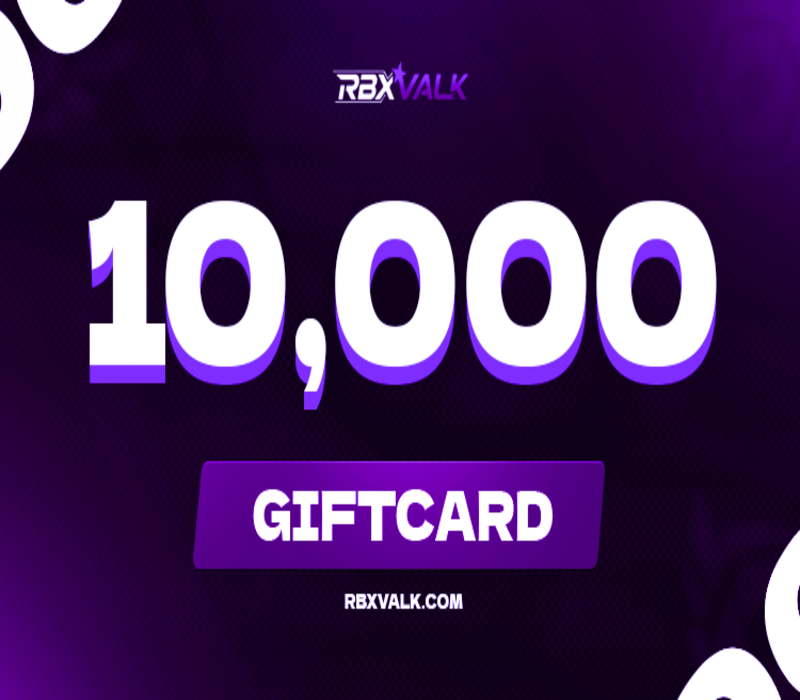 

Rbxvalk.com 10000 Balance Gift Card