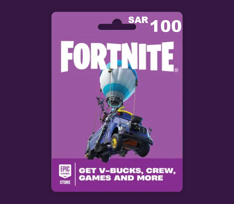 

Fortnite SAR 100 PC Epic Games Gift Card SA