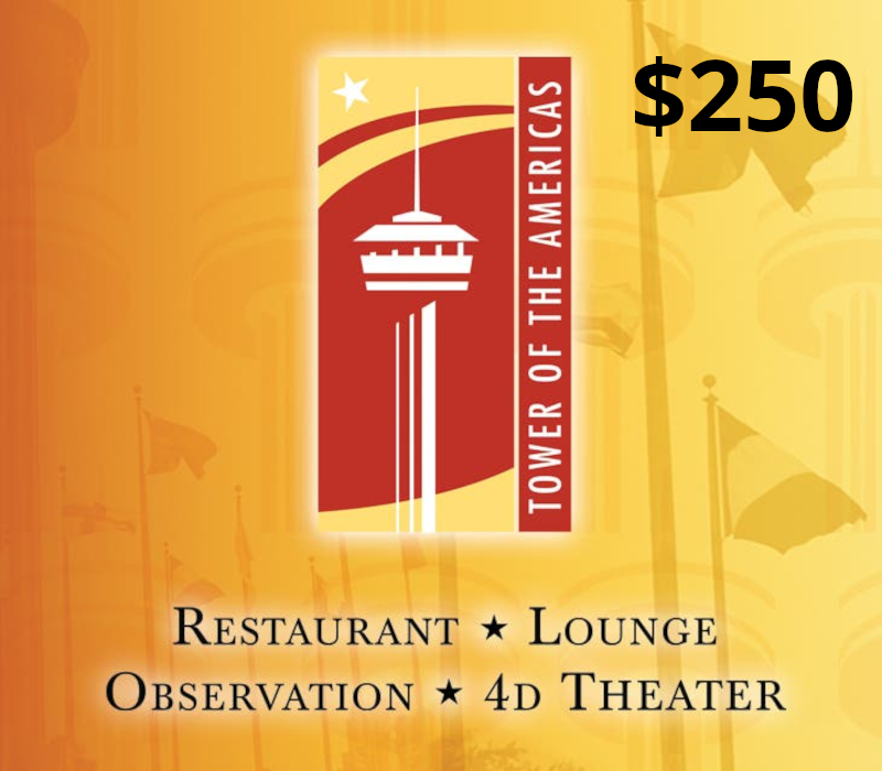 

Tower of the Americas USD 250 Gift Card US