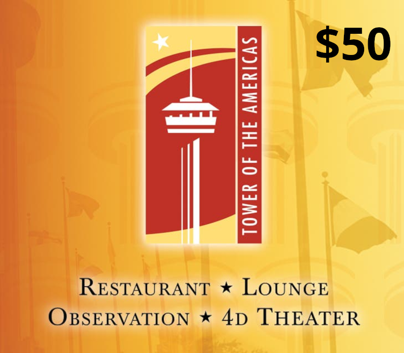 

Tower of the Americas USD 50 Gift Card US