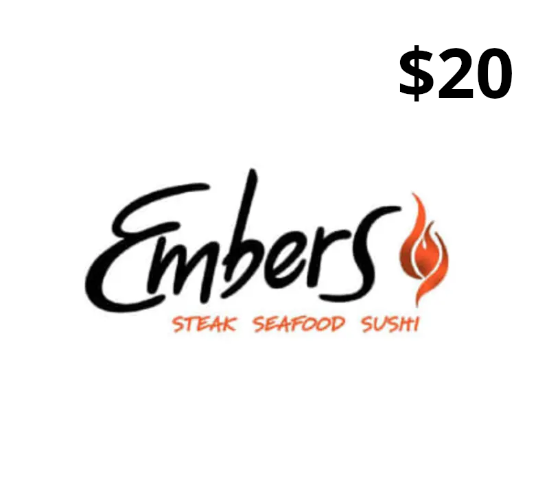 

Embers Restaurant USD 20 Gift Card US