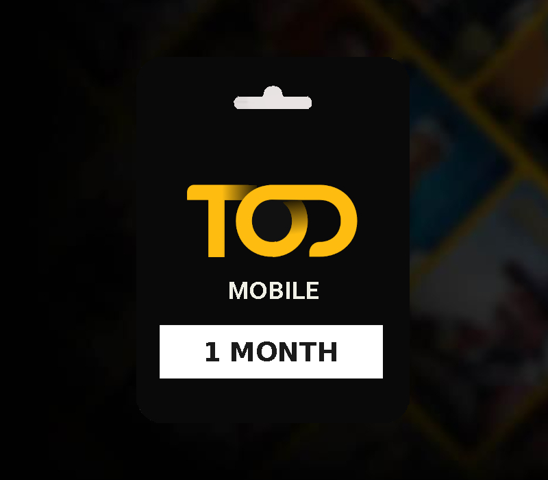 

TOD TV Mobile 1 Month Subscription Key QA