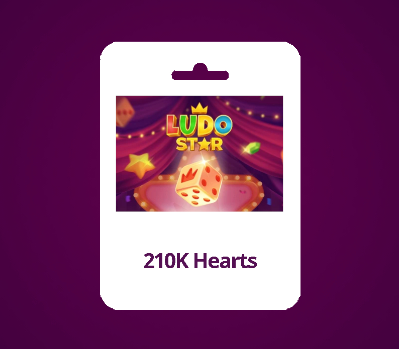 Ludo Star 210K Hearts Gift Card