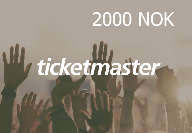 Ticketmaster 2000 NOK Gift Card NO screenshot 1