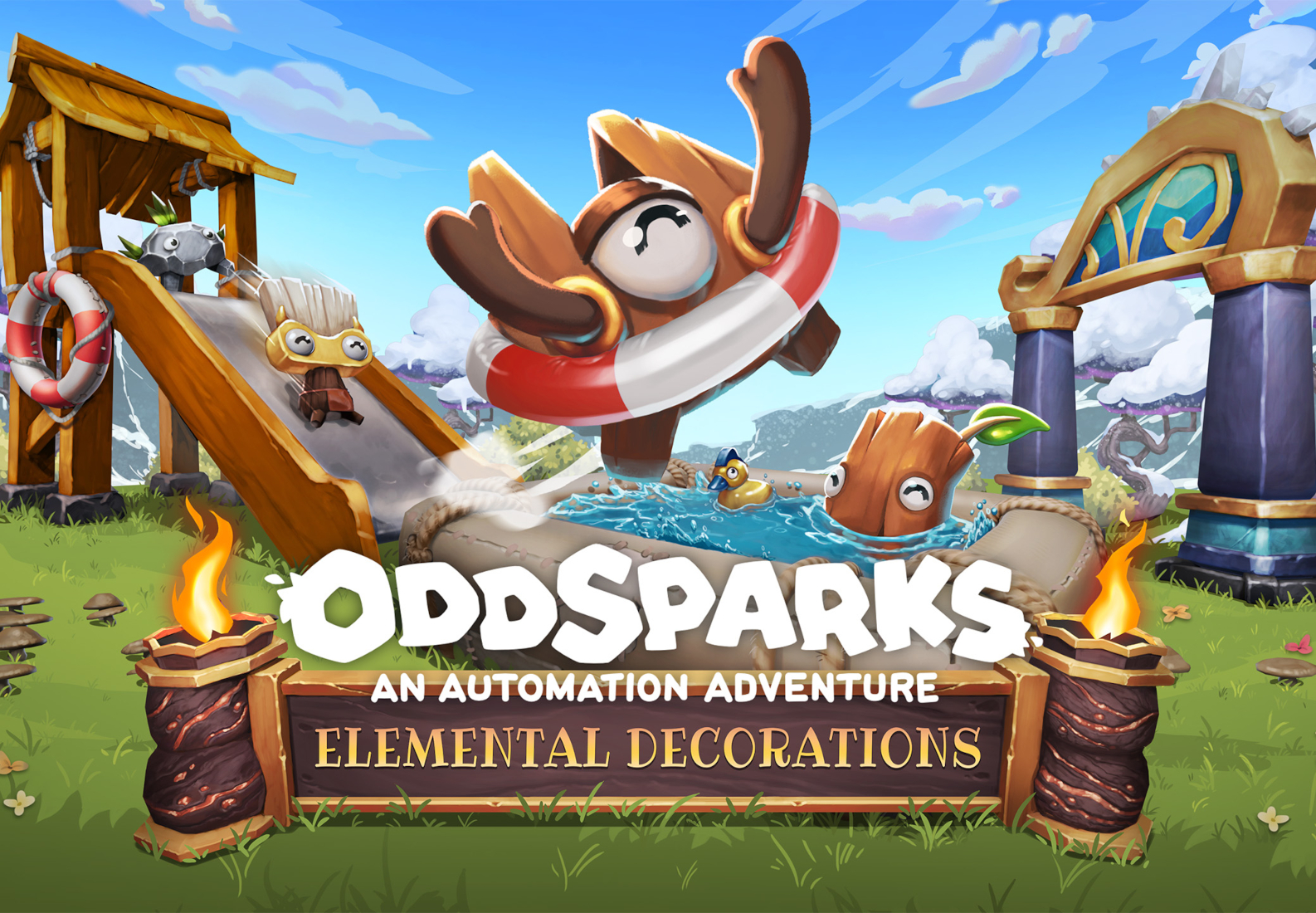 Oddsparks -  Craftsman's Elemental Decorations DLC PC Steam CD Key screenshot 1