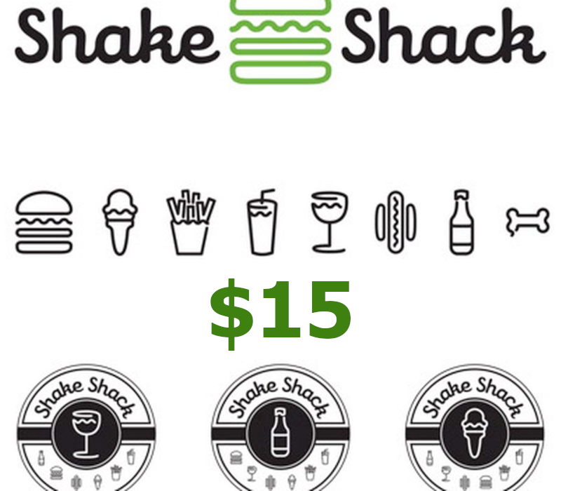 

Shake Shack USD 15 Gift Card US