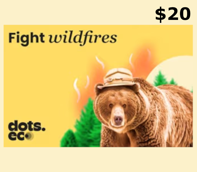 

Dots.eco - Fight Wildfires USD 20 Gift Card US