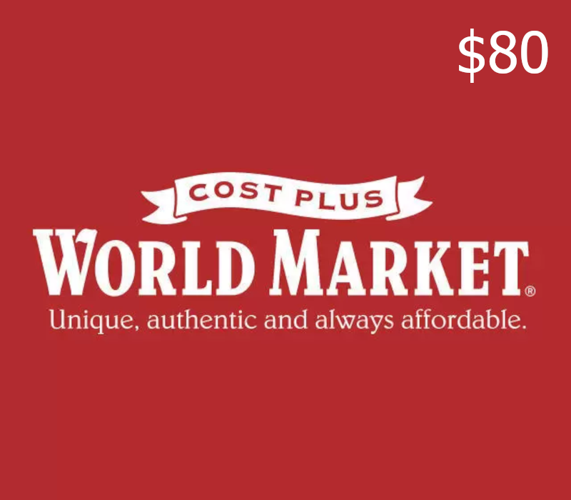 Cost Plus World Market USD 80 Gift Card US