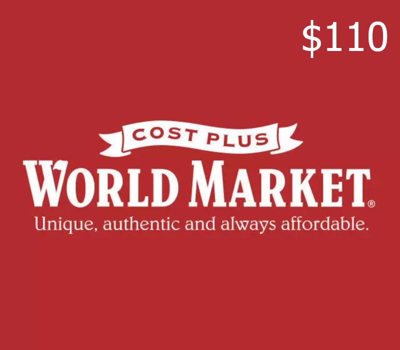 Cost Plus World Market USD 110 Gift Card US