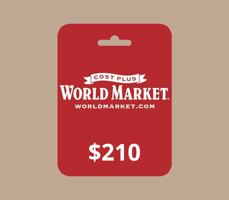 Cost Plus World Market USD 210 Gift Card US