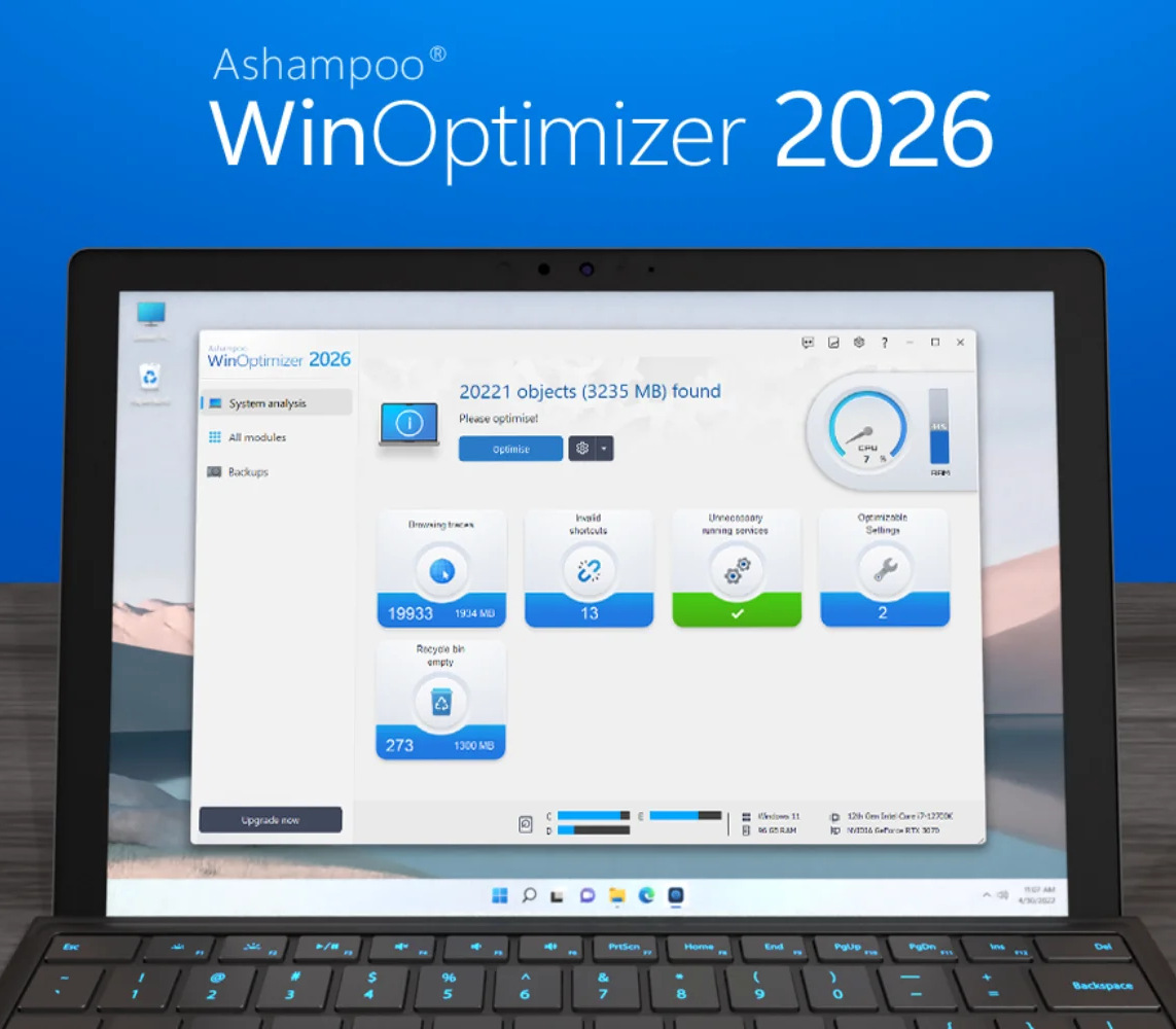 

Ashampoo WinOptimizer 2026 Key