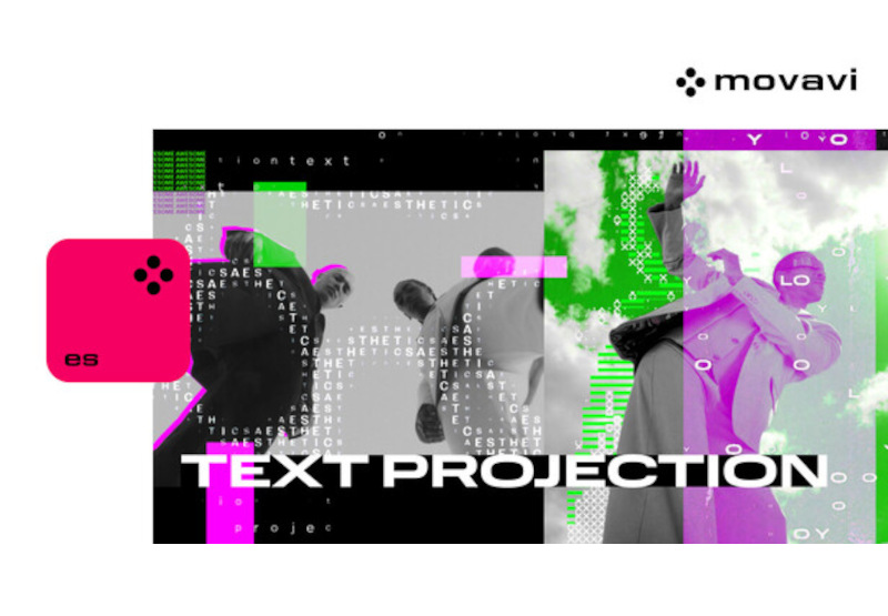 Movavi Video Editor 2025 - Text Projection Overlay Pack DLC PC Steam CD Key screenshot 1