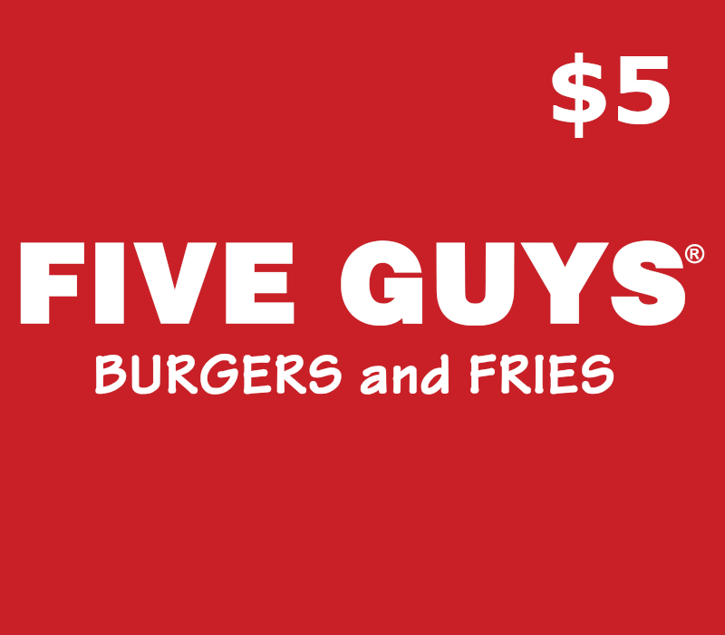 Five Guys USD 5 Gift Card US