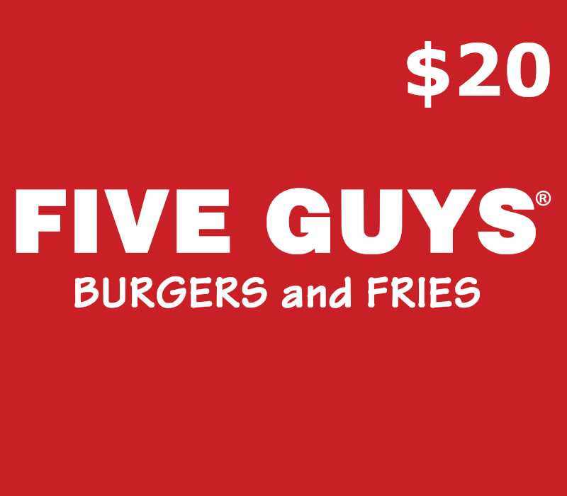 Five Guys USD 20 Gift Card US