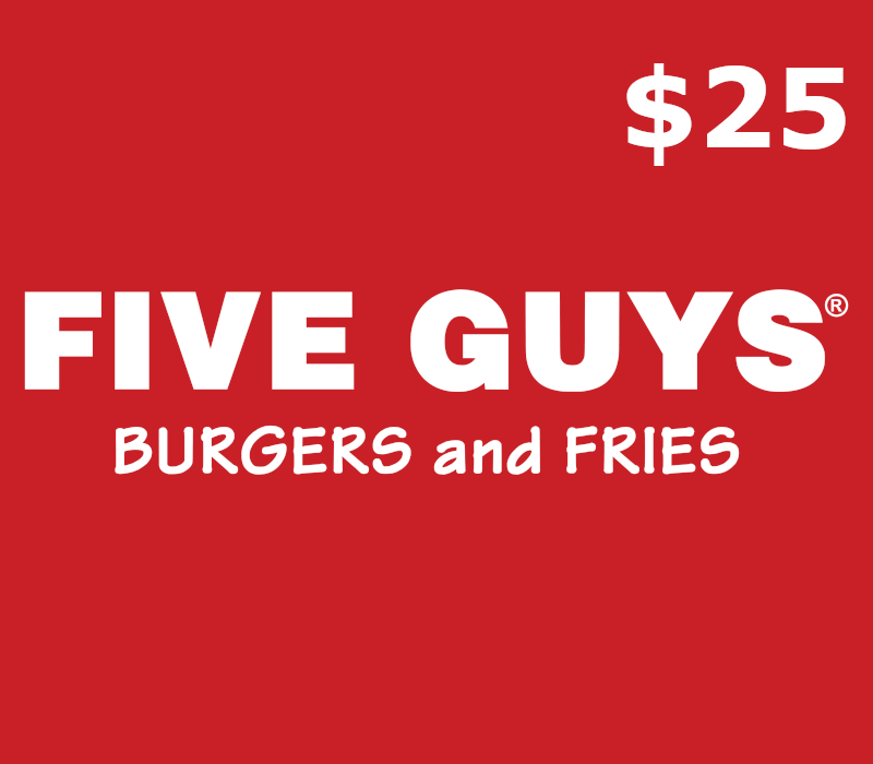 Five Guys USD 25 Gift Card US
