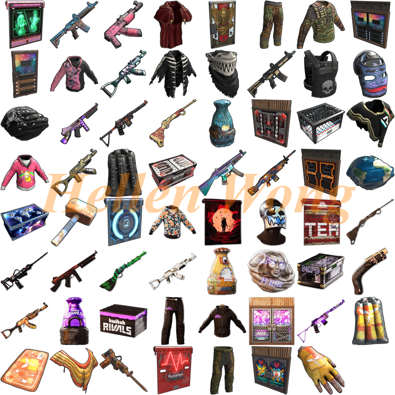 

Rust Accounts > PC > 0 > 0 > 【Only Twitch Drops】 NEW ROUND 29+30+31+32+33+34 [63 SKINS] RUST SKIN DROPS