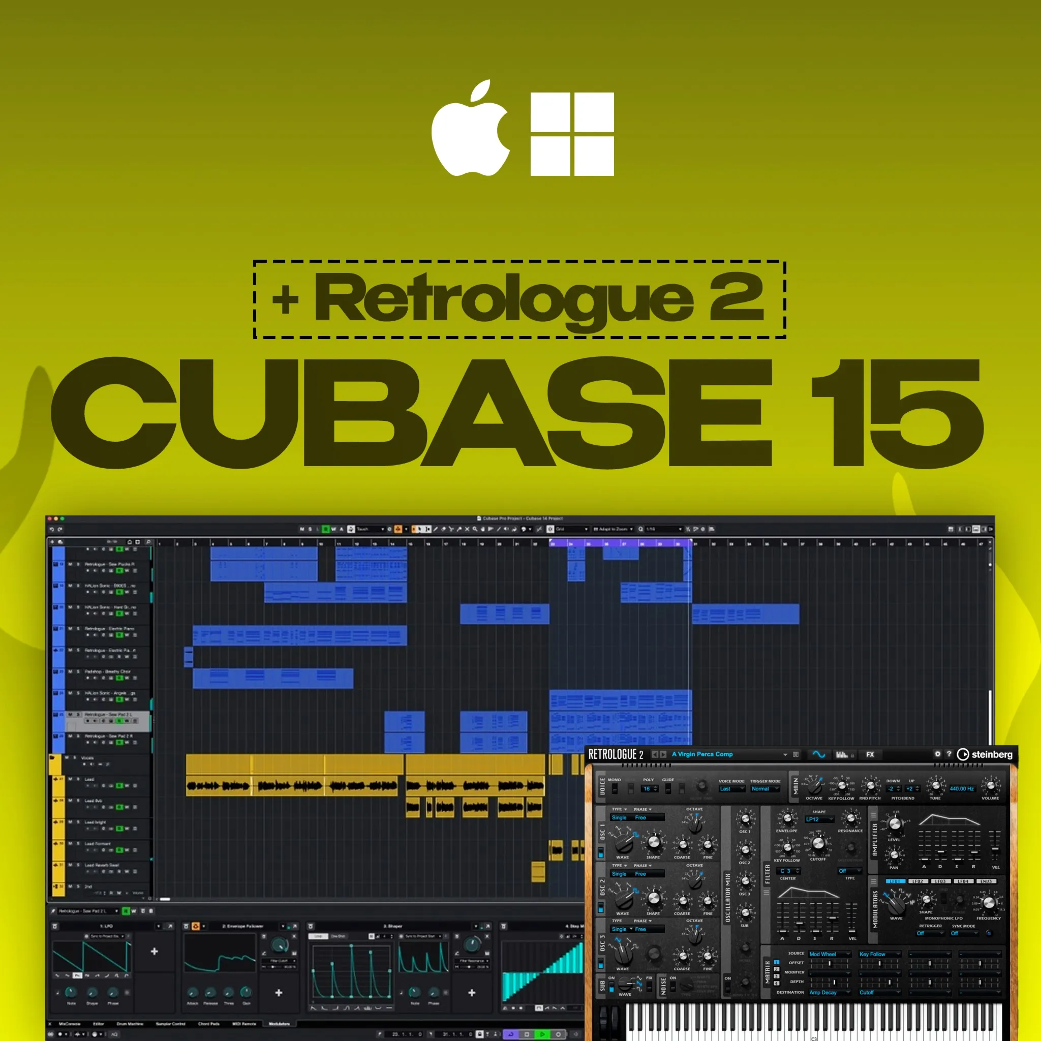 Cubase LE 15 + Retrologue Steinberg PC/MAC CD Key screenshot 1